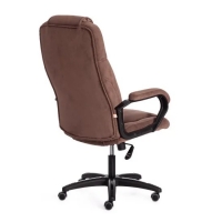 Кресло BERGAMO (22) флок коричневый / пластик чёрный - Изображение 3